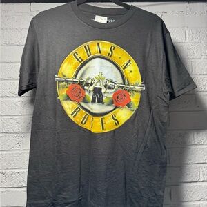 Gray Guns N' Roses Men's Small T-Shirt